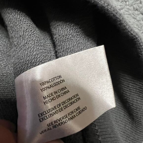 WILDFOX Graphic Crew Pullover Sweatshirt Womens Medium Wish It Was Saturday Gray - Picture 5 of 7